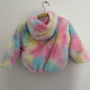 Tucker + Tate Faux Fur Rainbow Coat, 2, NWT